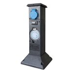 Le poisson qui jardine - multiprise borne noire 3 prises �lectriques et programmateur pour jardin et ...