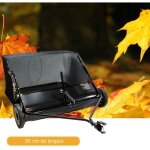 Remorque balai ramasse feuilles, gazon 95 cm pour tondeuse auto port�e