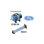 Le poisson qui jardine - set a�rateur bulleur 22 cm bassin de jardin de 1000 � 3000 l. pompe � air bassin ...