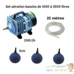 Le poisson qui jardine - set aérateur pompe à air bassin de jardin de 1000, 2000 et 3000 l. bulleur et ... Le poisson qui jardine - set aérateur pompe à air bassin de jardin de 1000, 2000 et 3000 l. bulleur et ...