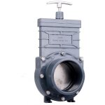 Le poisson qui jardine - vanne guillotine pvc 160 mm pour bassins de jardin et irrigation