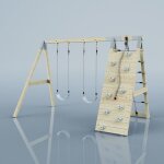 Polarplay ? structure � grimper abeille 183 x 322 cm ? mur d'escalade avec pierres color�es ? construction ...