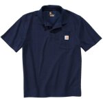 Polos carhartt work pocket s / s bleu marine t. s - k570 - nvy - s