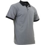 Polo maille piqu�e chin�e lma dalle gris / noir m