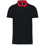 Polo de travail kariban bicolore noir / rouge m