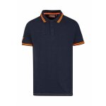Polo de travail u - power way en coton stretch coupe slim bleu l Polo de travail u - power way en coton stretch coupe slim bleu l