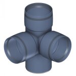 Poloplast polo kal xs raccord double � branchement dn 90 / 90 / 90, 87, 5 degr�s, angle