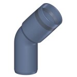 Poloplast polo kal xs tuyau en arc dn 32, 45 degr�s