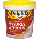 Polyfilla - enduit de rebouchage fissures et trous - sans retrait - intrieur et extrieur - pte 1, ...