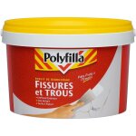 Polyfilla - enduit de rebouchage fissures et trous - sans retrait - intrieur et extrieur - pte 4kg ...