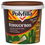 Polyfilla - enduit rebouche bois pour fissures et trous - grande duret - intrieur et extrieur - rebouch'boi ...