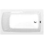 Baignoire rectangulaire lily 120 x 70 cm ? acrylique blanc ? gain de place ? contenance 150 l ? 25111 ...