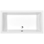 Polysan deep receveur de douche avec bordures, 1100x750x260mm, blanc, (72883)