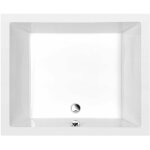 Receveur de douche � poser 110x90 cm ? acrylique blanc ? profondeur 260 mm ? volume 107 l ? sortie 52 ...