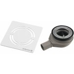 Polysan - flexia - siphon de receveur geberit, diamtre 90 mm, dn40, cache bonde en blanc 17741