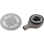 Polysan flexia - siphon de receveur geberit, diamtre 90 mm, dn40, cache bonde ronde en inox 17761