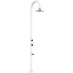 Pomme de douche blanche en aluminium ave cm 233x17x17 sined luna alu bianca led