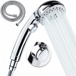 Pomme de douche à main avec tuyau - 5 réglages de jet pomme de douche amovible haute pression avec interrupteu ... Pomme de douche à main avec tuyau - 5 réglages de jet pomme de douche amovible haute pression avec interrupteu ...