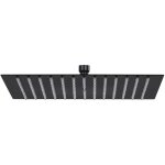 Pomme de douche pluie acier inoxydable 30x30 cm carrée noir - fimei Pomme de douche pluie acier inoxydable 30x30 cm carrée noir - fimei