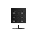 Cristina ondyna - pomme de douche sandwich inox carre chrome noir brosse hydrotherapie pd96375