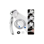 Pommeau de douche, pommeau douche anti calcaire avec tuyau 2m & 3 modes, universelle douchette douche ...