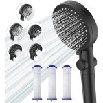 Kinsi - pommeau de douche - bouton arrt + 5 mode jet rglable, avec filtre 3 coton pp remplaable