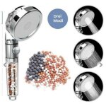 Pommeau de douche � filtration douchette � haute pression � �conomie d'eau 3 modes, douche � �conomie ...