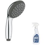 Grohe - pommeau de douche quickfix vitalio start 100 2 jets + nettoyant grohclean