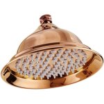 Pommeau de douche r�tro, pomme de douche � pluie ronde antique de 10 pouces, douche trompette (or rose) ...