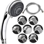 Pommeau douche et tuyau, lucksun 7 modes universel rglable pommeau de douche avec tuyau, avec conomie ...