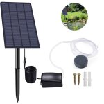 Pompe � air solaire, oxyg�ne a�rateur d'oxyg�nateur pour aquarium de bassin de piscine ext�rieure, pompe ...
