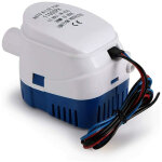 Pompe de cale automatique 12v 1100gph pompes de cale, pompe � eau liquide silencieuse automatique pour ...