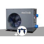 Aquazendo - pompe  chaleur 6, 10 kw aqua premium 6000 + kit by - pass  32 / 38 / 50 mm