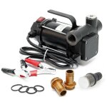 Pompe d'aspiration � fuel diesel auto - amor�ante ? 12 v / 550 w / 80 l / min ? avec bornes de batterie ...