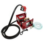 Pompe  fuel gasoil bio autoaspirante ? 230 v / 550 w / 60 l / min ? avec pistolet de distribution  ...