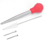 Pompe à dinde en silicone, double aiguille en acier inoxydable 304, avec ensemble de balayage de nettoyage, ... Pompe à dinde en silicone, double aiguille en acier inoxydable 304, avec ensemble de balayage de nettoyage, ...