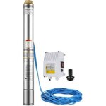 Pompe � eau de puits profond submersible immerg�e c�ble 20m 2. 2kw 2200 w max. 14000l - h profondeur ...