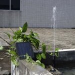 Pompe  eau solaire sans brosse pour bassin pompe  eau solaire pour fontaine avec panneau solaire 9v ...