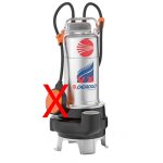 Pedrollo - pompe d'�vacuation eaux vannes vidange de fosse septique boue vx 8 / 50 triphase vortex 0, ...