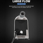 Pompe de filtration aquarium 3 en 1 silencieuse avec ventouse ? 25w, d�bit 1500l / h, corbeille anti ...