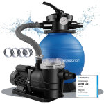 Pompe filtre � sable max. 9. 600 l / h avec pr� - filtre xxl piscine nettoyage eau