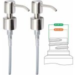 Pompe de rechange pour distributeur de savon liquide - acier inoxydable, inox  finition brosse, 2 pices ...