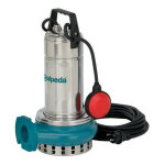 Calpeda - pompe de relevage gqrm103210 0, 45 kw sortie horizontale jusqu' 18 m3 / h monophas 220v