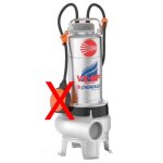 Pedrollo - pompe de relevage vx 8 / 50 - mf vortex inox 316l vidange de fosse septique gouts eaux use ...