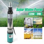 Pompe solaire pour puits profonds 24 v dc 320 w, pompe submersible 5 m / h, pompe de fontaine, pompe ...