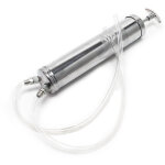 Wiltec - pompe de vidange d'huile p�trole diesel ? capacit� 500 ml ? avec 2 tuyaux 50 cm ? pompe manuelle ...