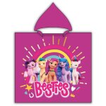 Poncho avec capuche - my little pony - - besties - - rose