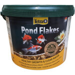 Pond flakes seau de 10 litres, 1. 8 kg aliment flottant pour poisson de bassin tetra