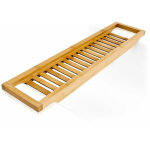 Pont de baignoire salle de bain rangement en bois de bambou 64 cm Pont de baignoire salle de bain rangement en bois de bambou 64 cm