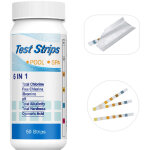 Pool ph lot de 50 bandelettes de test 6 en 1 pour piscine / spa / jacuzzi ph / chlore total / chlore ...